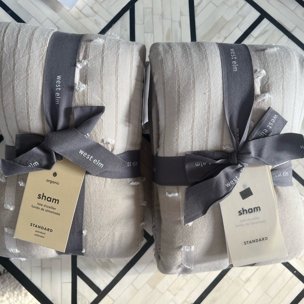 BNWT West Elm pillow shams